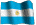 Bandeira em homenagem a Argentina