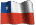 Bandeira em homenagem ao chile