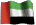 Bandeira em homenagem ao United Arab Emirates
