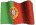 Bandeira em homenagem a Portugal