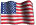 Bandeira em homenagem a United States of America